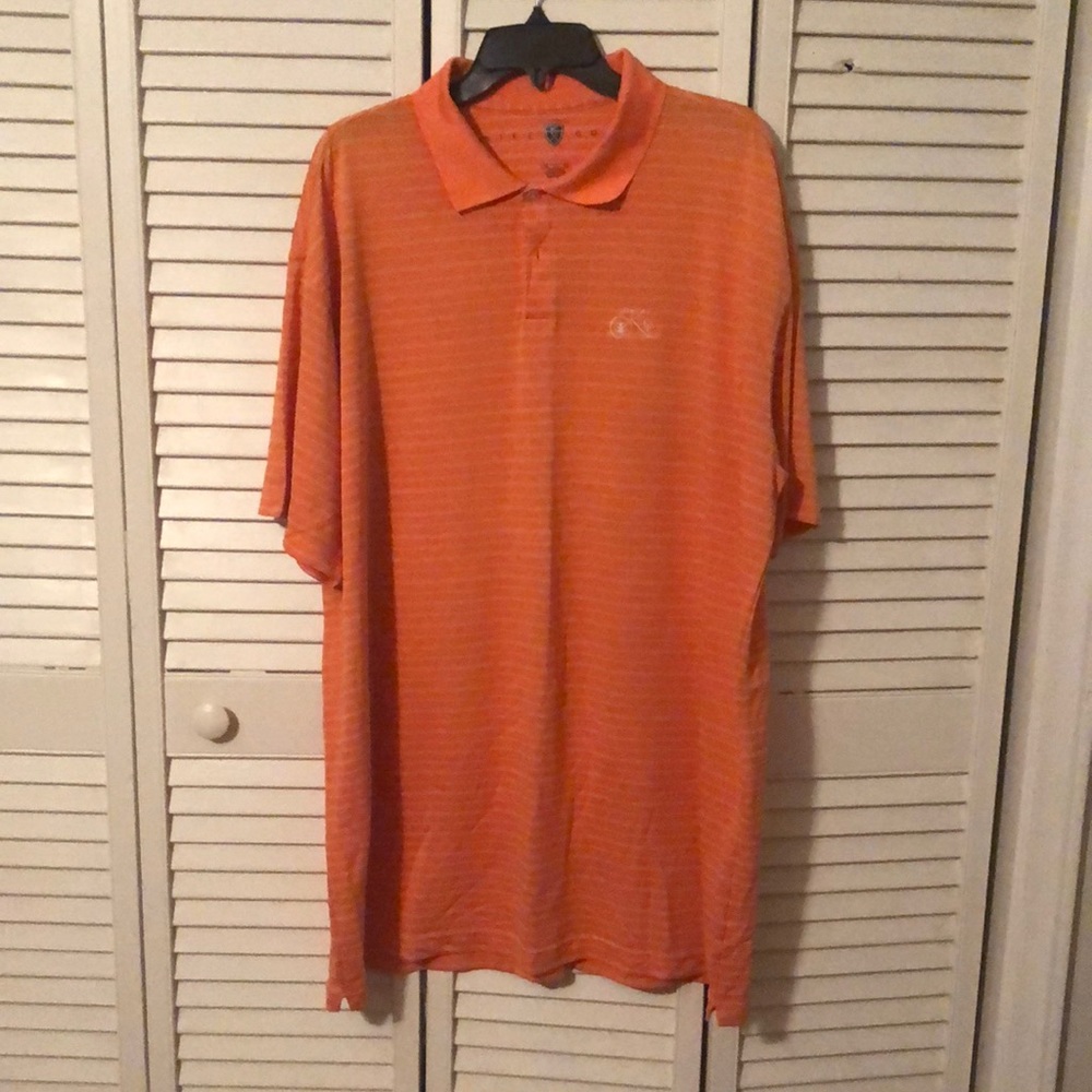 Men’s Nike Golf Orange Striped Polo